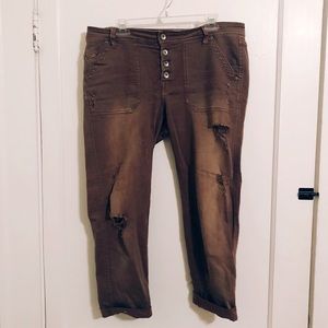Free People Distressed Pants